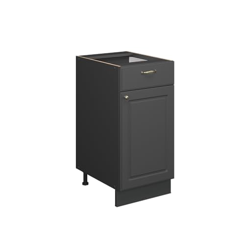 Vicco Küchenunterschrank Fame-Line, Anthrazit-Gold Landhaus, 40 cm, AP Eiche Vicco Küchenunterschrank Fame-Line, Anthrazit-Gold Landhaus, 40 cm, AP Eiche von Vicco