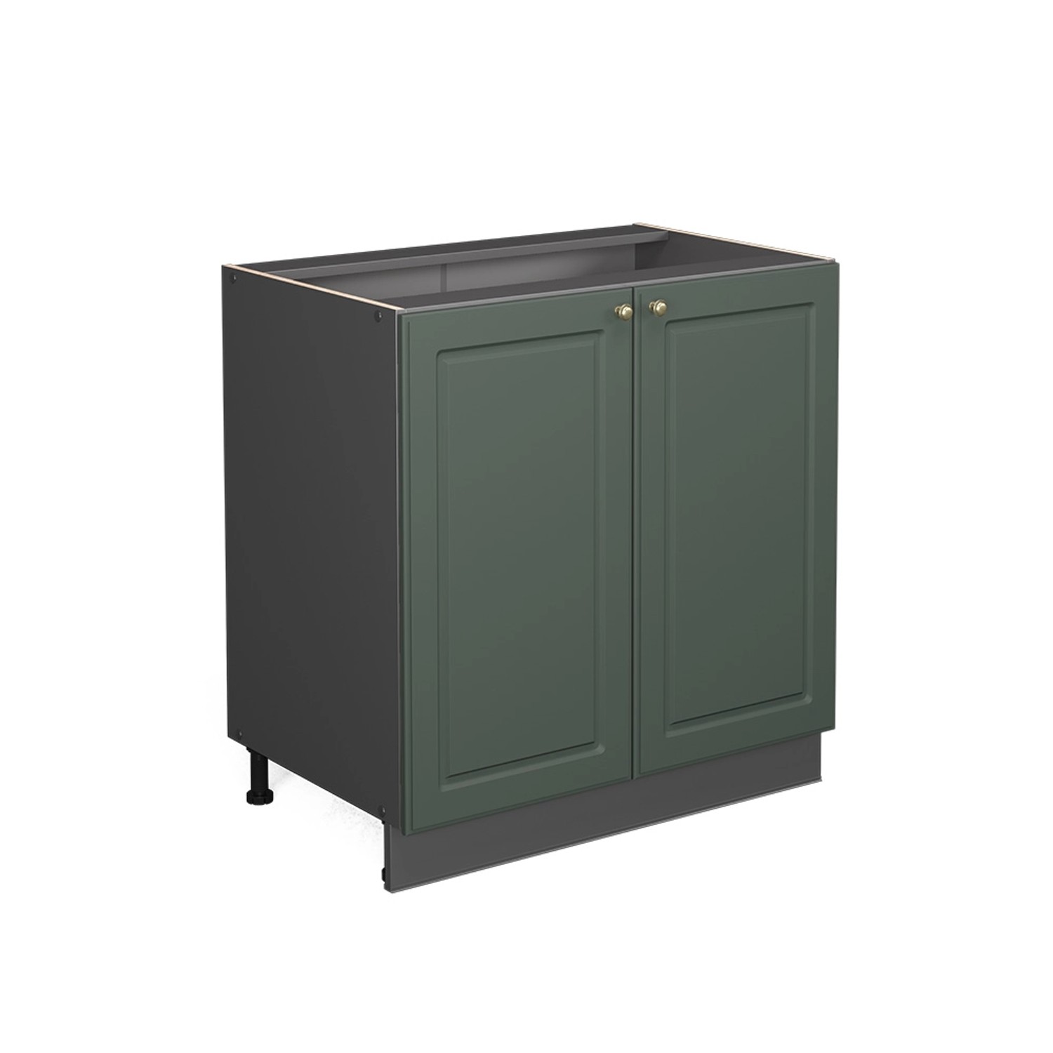 Vicco Küchenunterschrank Fame-Line Anthrazit/Grün-Gold Landhaus 80 cm mit Regal ohne Arbeitsplatte Vicco Küchenunterschrank Fame-Line Anthrazit/Grün-Gold Landhaus 80 cm mit Regal ohne Arbeitsplatte von Vicco