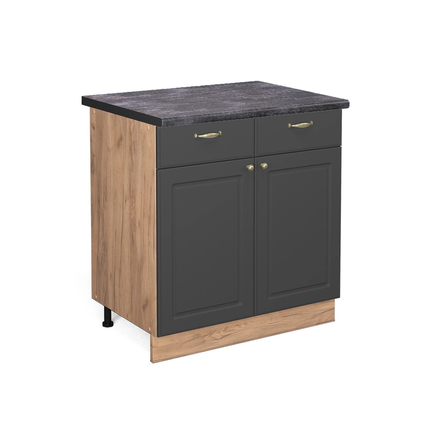 Vicco Küchenunterschrank Fame-Line Anthrazit-Gold/Goldkraft Eiche 80 cm AP Anthrazit Vicco Küchenunterschrank Fame-Line Anthrazit-Gold/Goldkraft Eiche 80 cm AP Anthrazit von Vicco