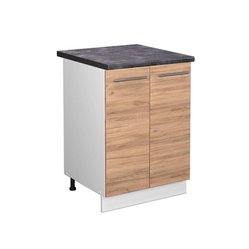 Vicco Küchenunterschrank Fame-Line Goldkraft Eiche/Weiß 60 cm AP Anthrazit Vicco Küchenunterschrank Fame-Line Goldkraft Eiche/Weiß 60 cm AP Anthrazit von Vicco