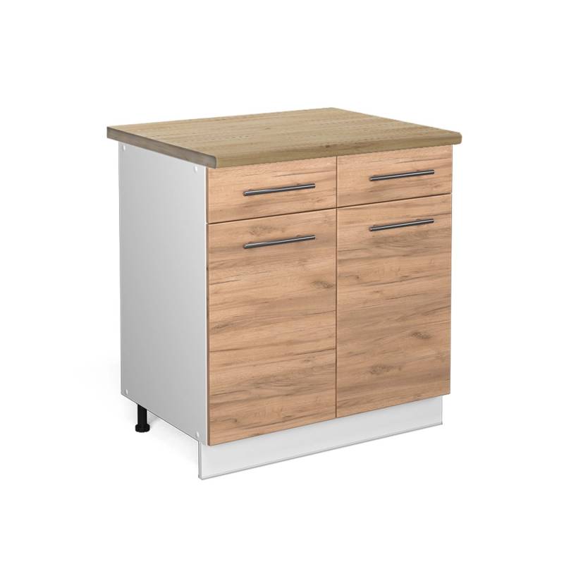 Vicco Küchenunterschrank Fame-Line Goldkraft Eiche/Weiß 80 cm AP Eiche Vicco Küchenunterschrank Fame-Line Goldkraft Eiche/Weiß 80 cm AP Eiche von Vicco