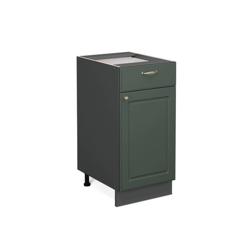 Vicco Küchenunterschrank Fame-Line Grün-Gold Landhaus/Anthrazit 40 cm ohne Arbeitsplatte von Vicco