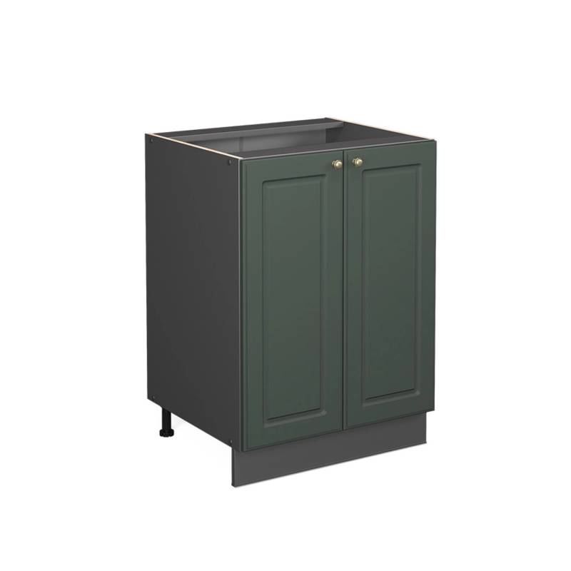 Vicco Küchenunterschrank Fame-Line Grün-Gold Landhaus/Anthrazit 60 cm ohne Arbeitsplatte von Vicco