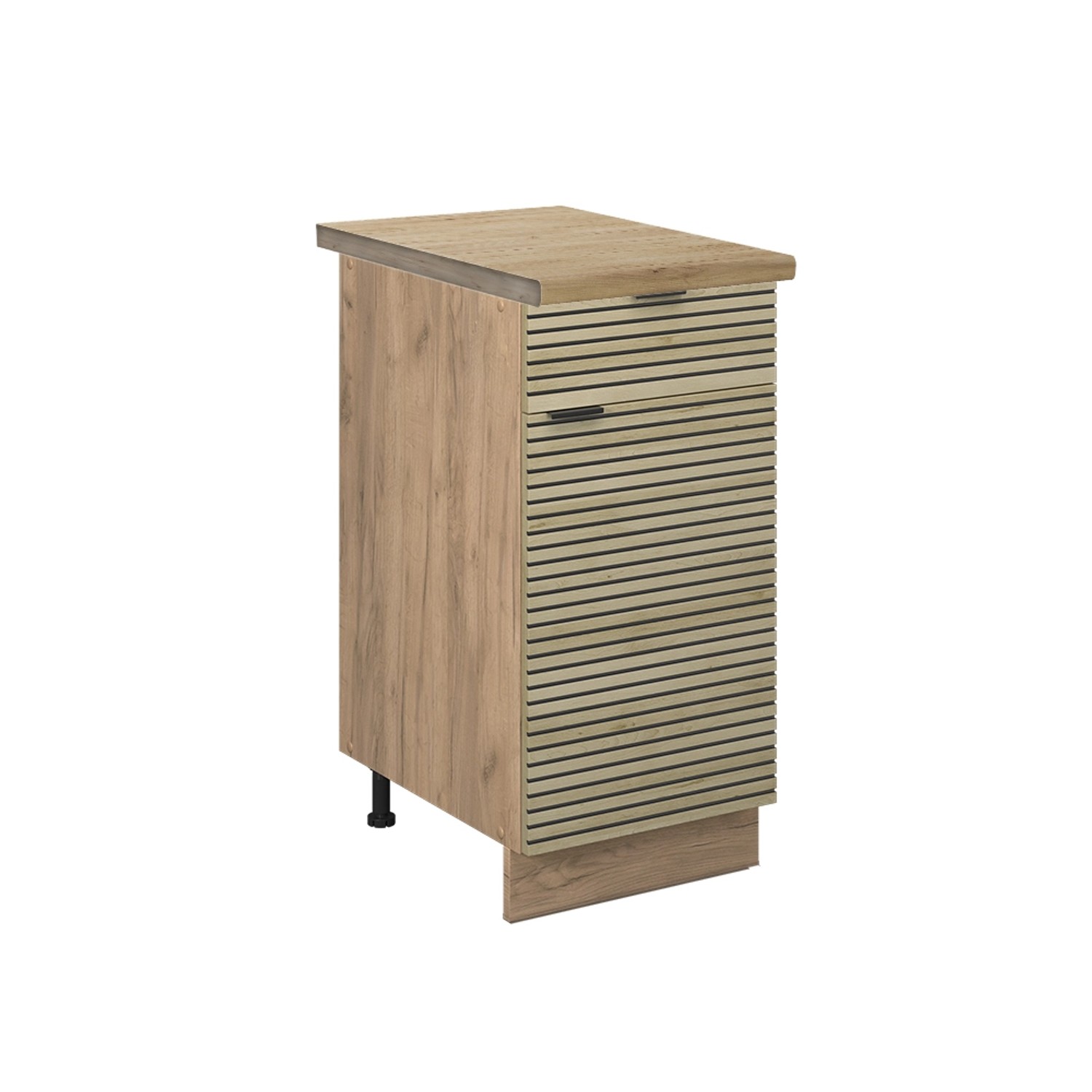 Vicco Küchenunterschrank Fame-Line Schubladenschrank für die Küche Eiche Paneel 40 cm AP Eiche von Vicco
