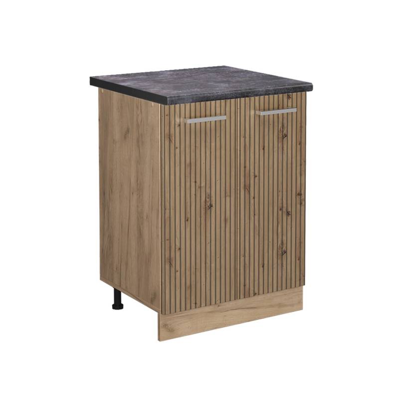 Vicco Küchenunterschrank R-Line Artisan-Eiche/Goldkraft Eiche 60 cm AP Anthrazit von Vicco