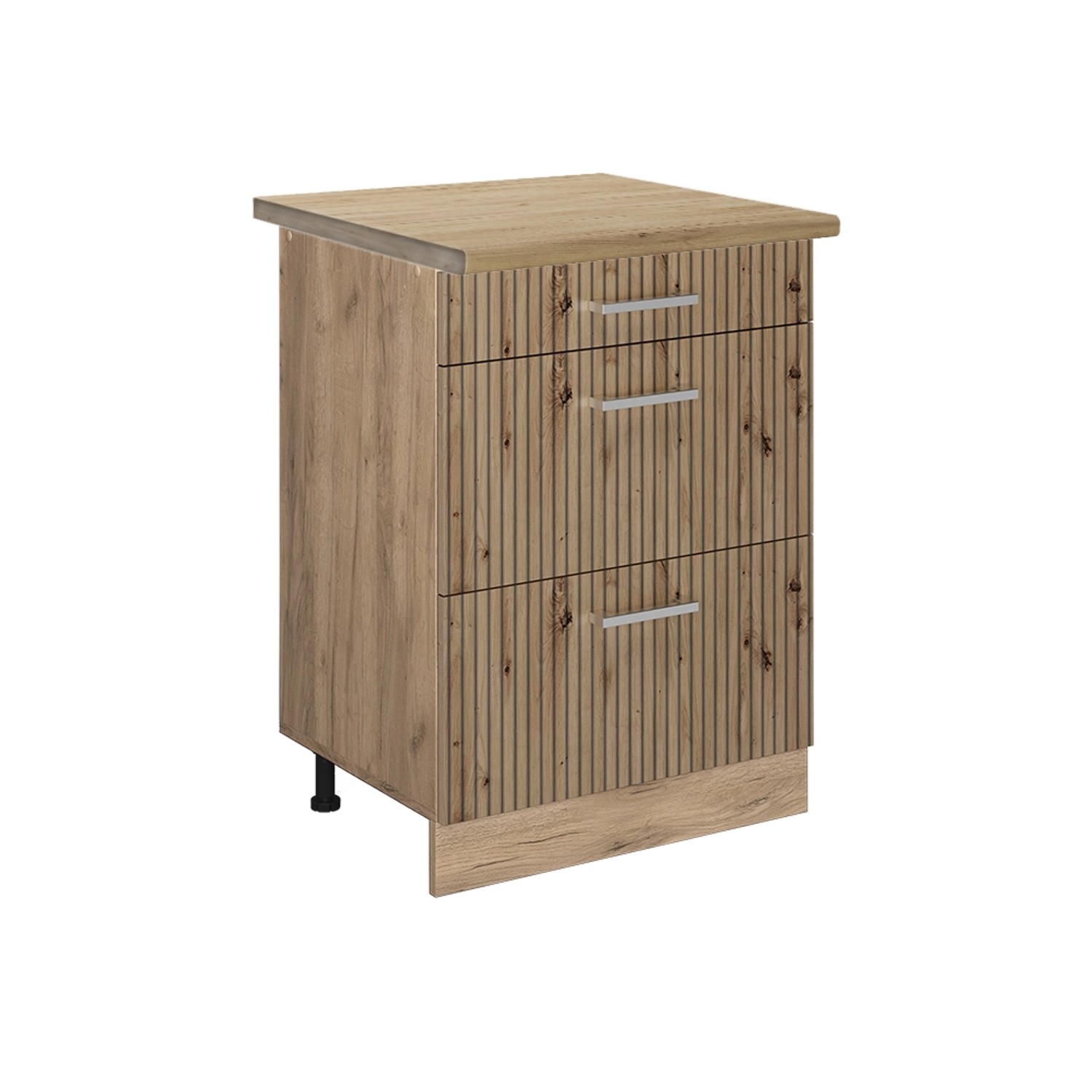 Vicco Küchenunterschrank R-Line Artisan-Eiche/Goldkraft Eiche 60 cm mit Schubladen AP Eiche von Vicco