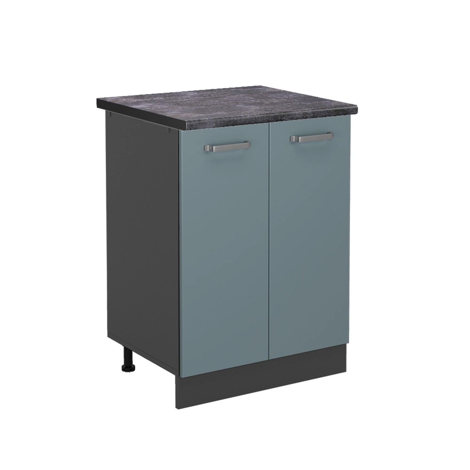 Vicco Küchenunterschrank R-Line Blau-Grau/Anthrazit 60 cm AP Anthrazit mit Anthrazit Korpus Vicco Küchenunterschrank R-Line Blau-Grau/Anthrazit 60 cm AP Anthrazit mit Anthrazit Korpus von Vicco