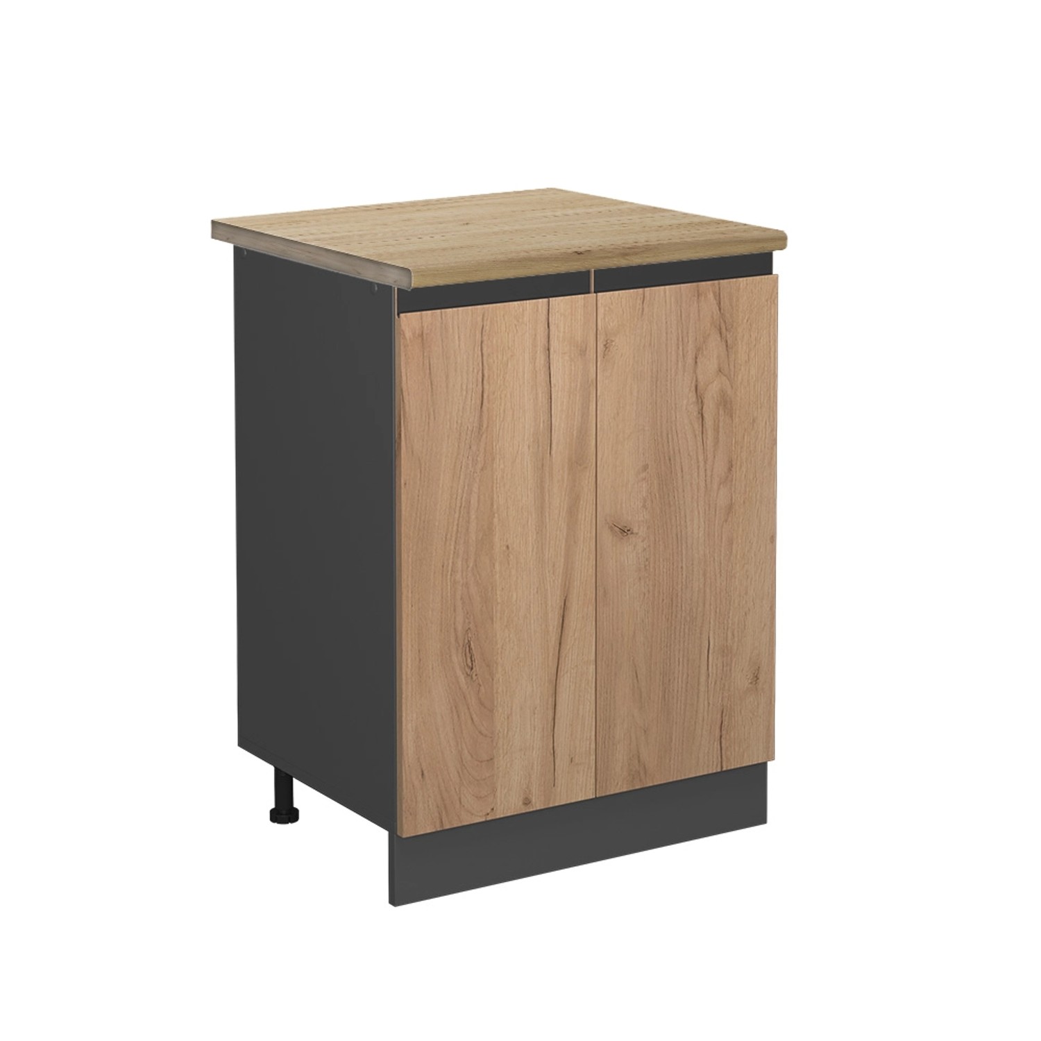 Vicco Küchenunterschrank R-Line Goldkraft Eiche/Anthrazit 60 cm AP Eiche mit Anthrazit Korpus Vicco Küchenunterschrank R-Line Goldkraft Eiche/Anthrazit 60 cm AP Eiche mit Anthrazit Korpus von Vicco