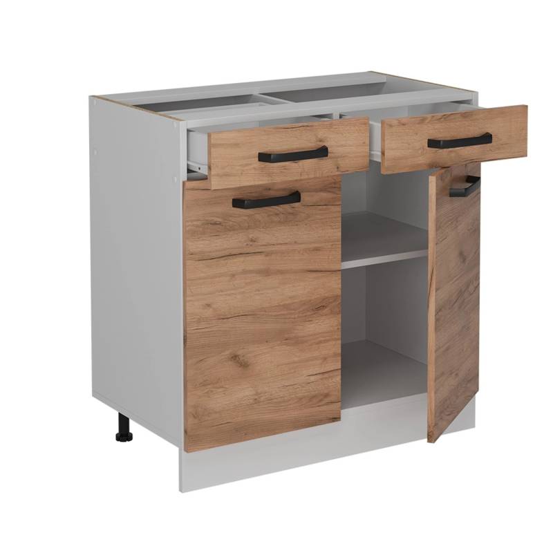 Vicco Küchenunterschrank R-Line Goldkraft Eiche 80 cm ohne Arbeitsplatte von Vicco