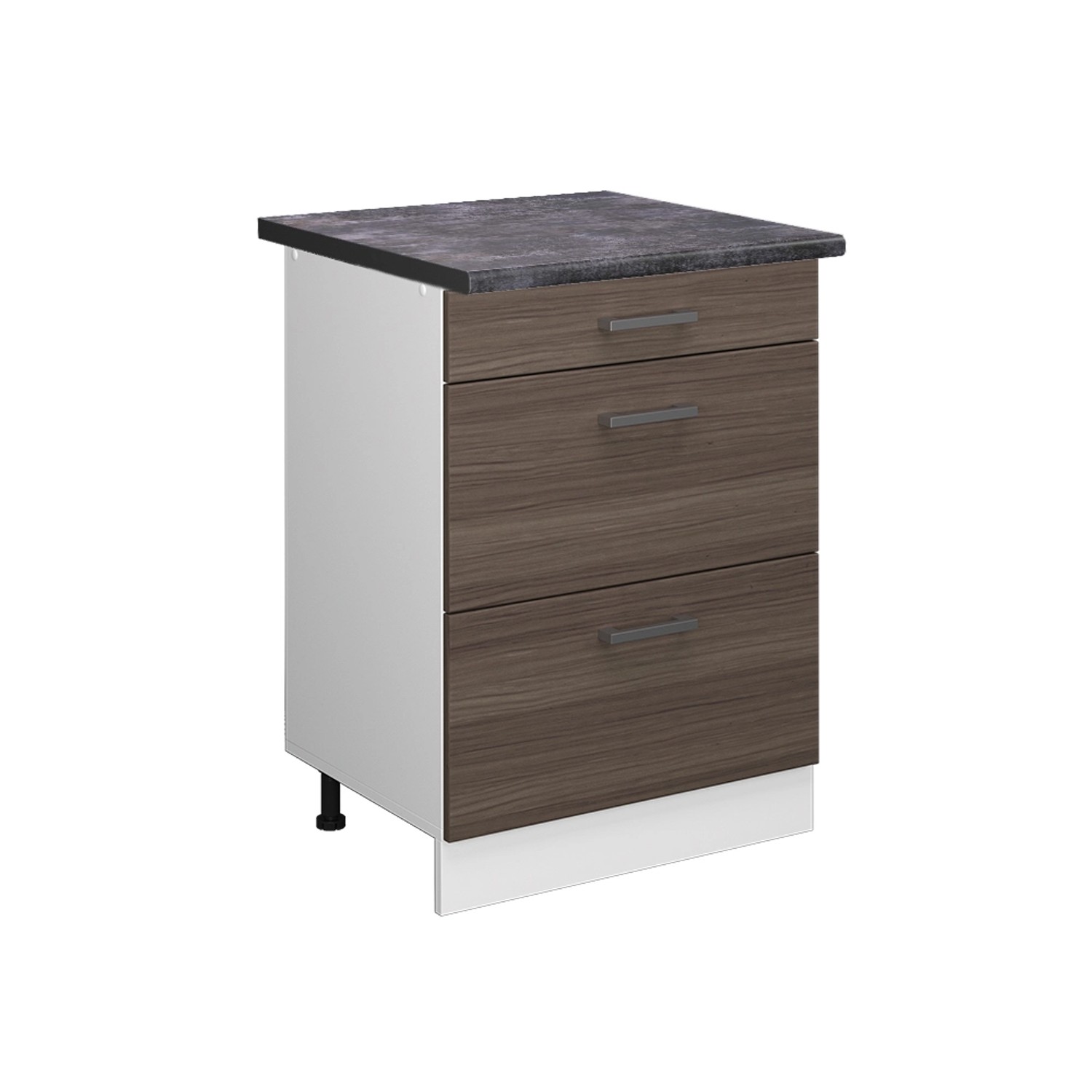 Vicco Küchenunterschrank R-Line Grau/Weiß 60 cm mit Schubladen AP Anthrazit Vicco Küchenunterschrank R-Line Grau/Weiß 60 cm mit Schubladen AP Anthrazit von Vicco