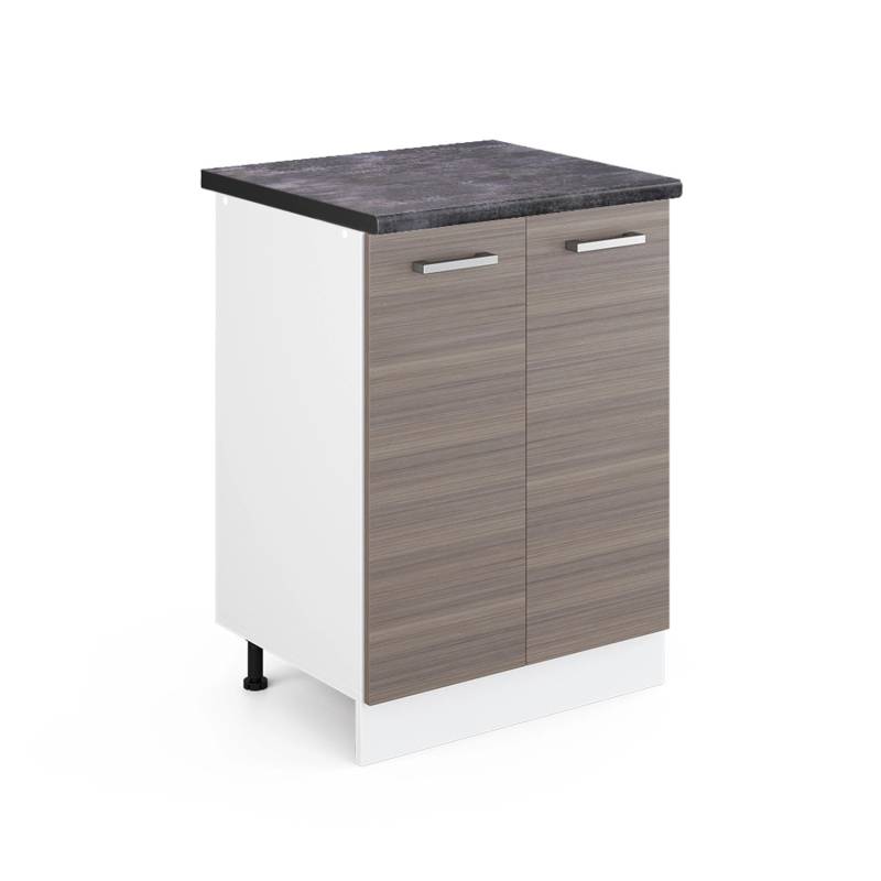 Vicco Küchenunterschrank R-Line Küchenkommode Grau/Weiß 60 cm AP Anthrazit von Vicco