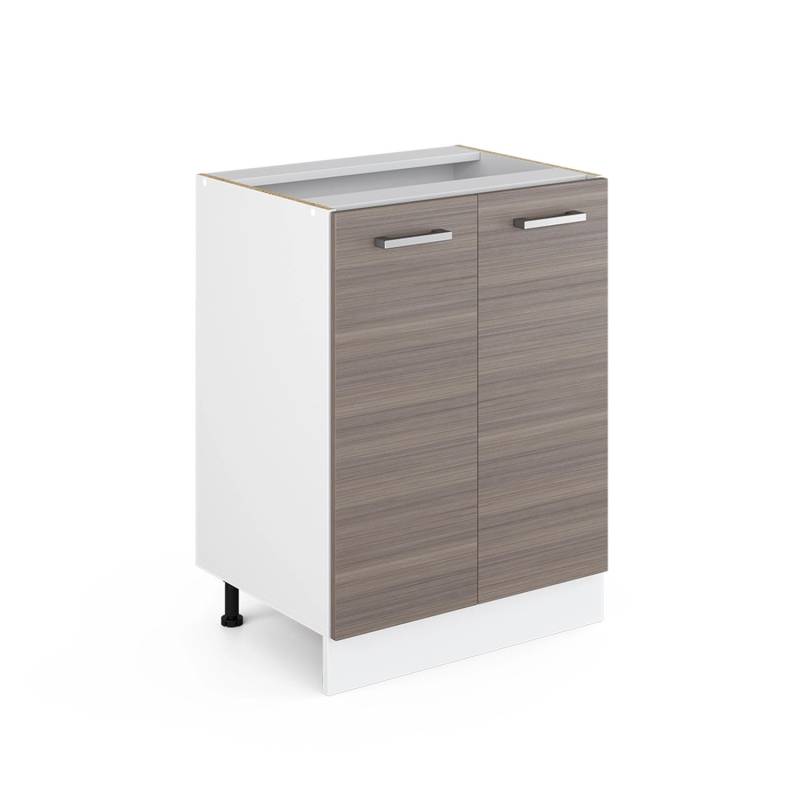 Vicco Küchenunterschrank R-Line Küchenkommode Grau/Weiß 60 cm ohne Arbeitsplatte von Vicco