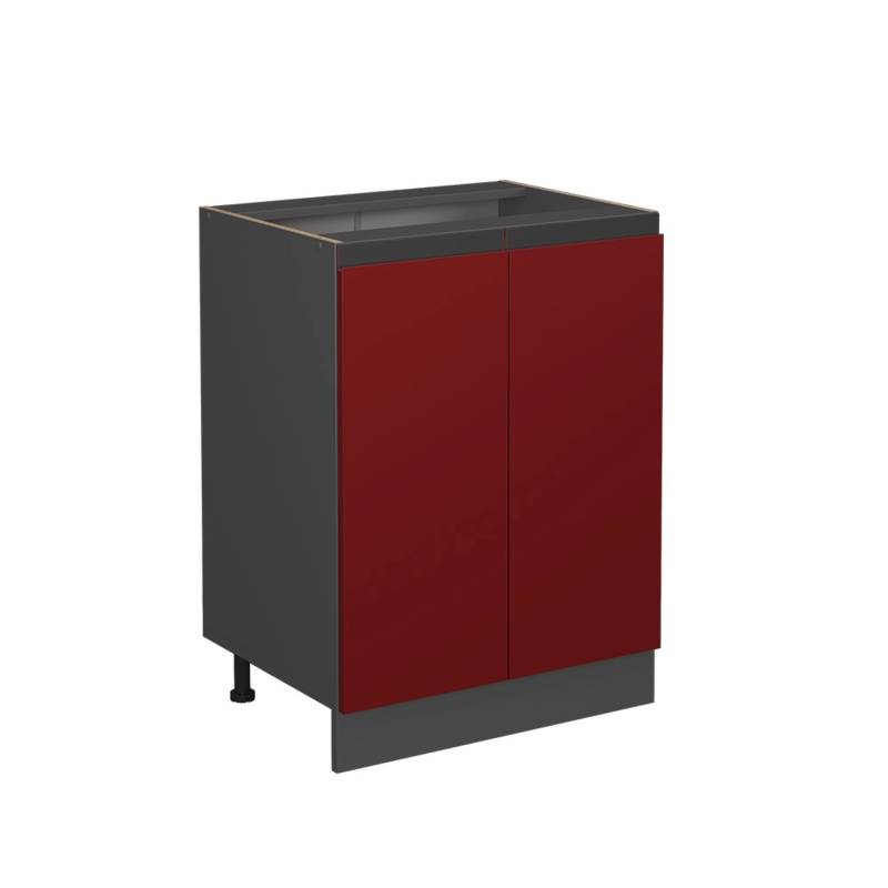 Vicco Küchenunterschrank R-Line Rot/Anthrazit 60 cm J-Shape ohne Arbeitsplatte von Vicco