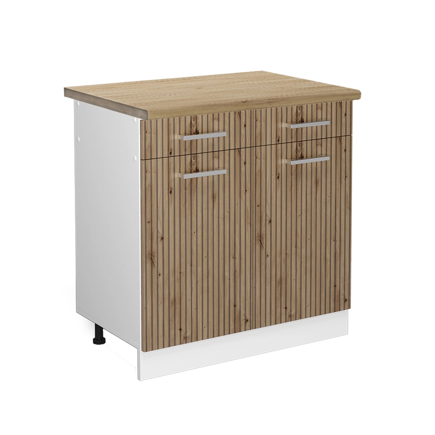 Vicco Küchenunterschrank R-Line Schubladenschrank für die Küche Artisan-Eiche/Weiß 80 cm AP Eiche von Vicco