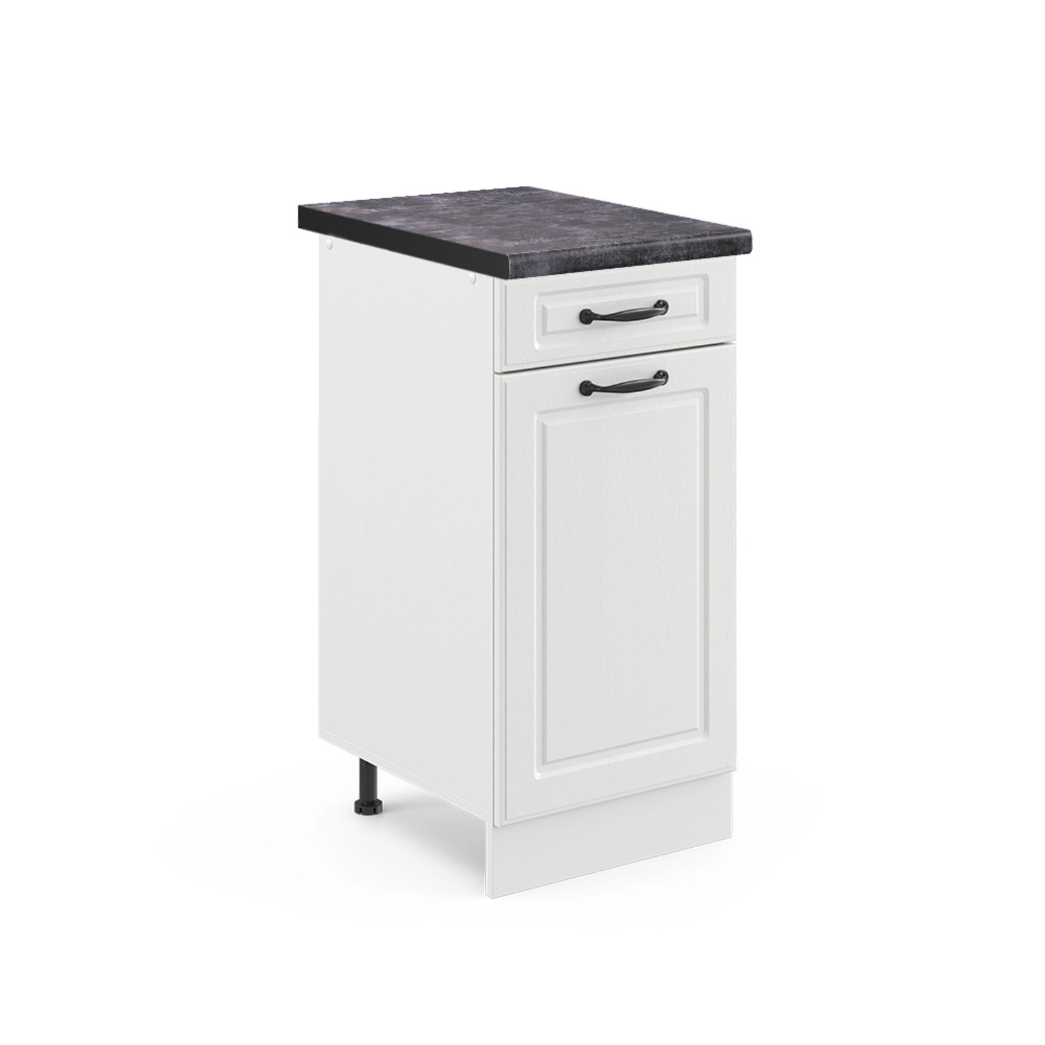 Vicco Küchenunterschrank R-Line Weiß Landhaus/Weiß 40 cm AP Anthrazit Vicco Küchenunterschrank R-Line Weiß Landhaus/Weiß 40 cm AP Anthrazit von Vicco