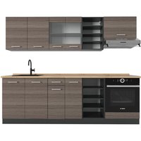 Vicco - Küchenzeile R-Line, Edelgrau/Anthrazit, 240 cm ohne Arbeitsplatte Vicco - Küchenzeile R-Line, Edelgrau/Anthrazit, 240 cm ohne Arbeitsplatte von Vicco