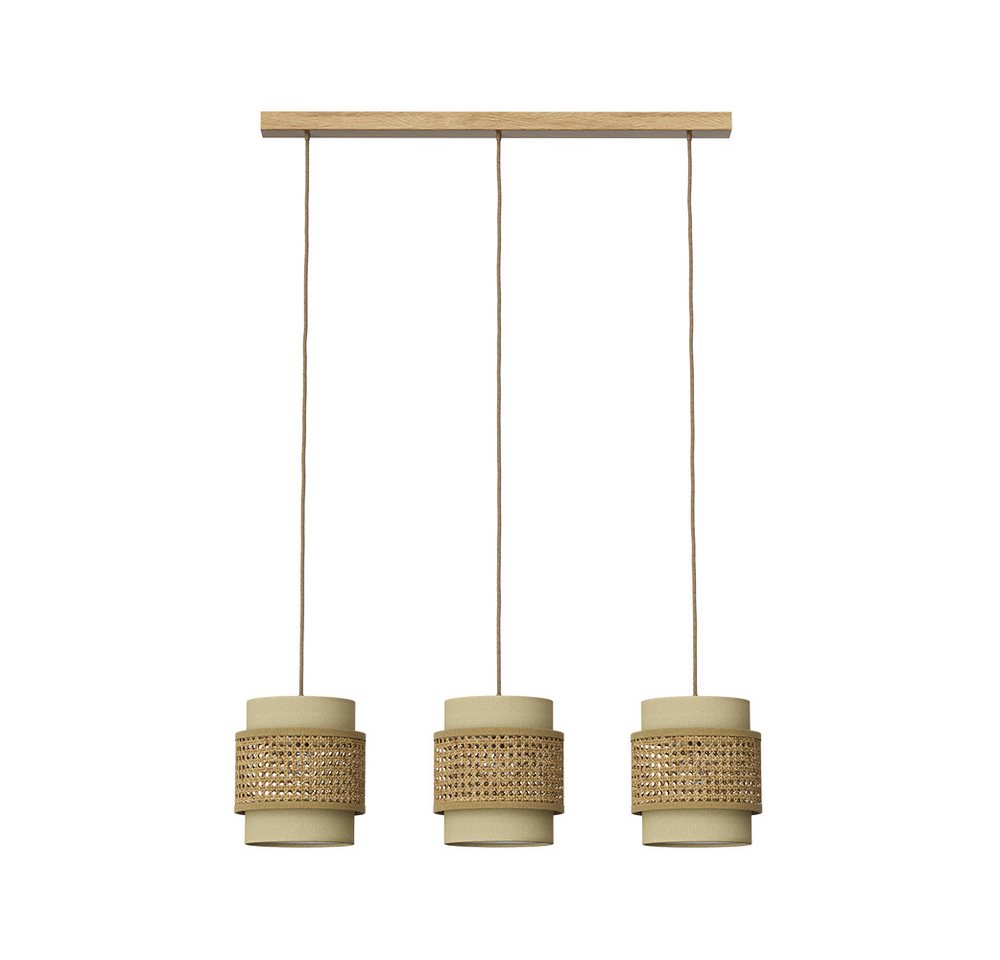 Vicco LED-Hängeleuchte Morten, Rattan/Creme, 70 x 120 cm Vicco LED-Hängeleuchte Morten, Rattan/Creme, 70 x 120 cm von Vicco