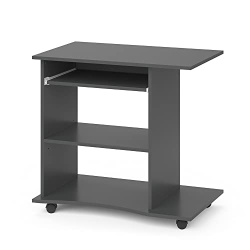Vicco Schreibtisch Harm, Arbeitstisch für das Büro, Anthrazit, 80 x 50 cm von Vicco