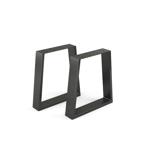 Vicco Tischbeine, Tischfüsse, Schwarz, 40 x 42 cm Trapezförmig von Vicco