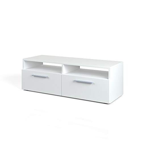 Vicco Lowboard Diego, Fernsehtisch, Weiß Hochglanz, 95 x 38 cm von Vicco