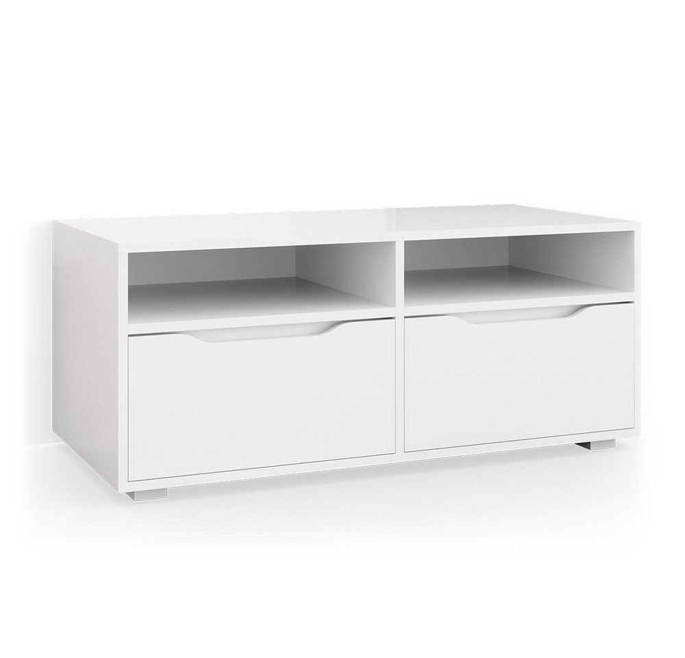 Vicco Lowboard Ruben, Weiß, 100 x 42 cm von Vicco