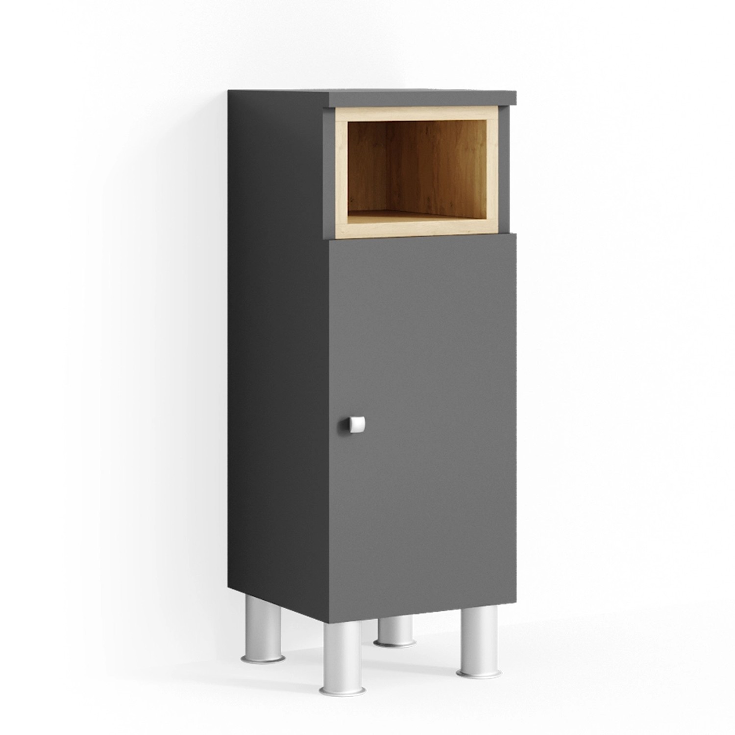 Vicco Midischrank Aquis Anthrazit/Sonoma 30 x 82 cm Vicco Midischrank Aquis Anthrazit/Sonoma 30 x 82 cm von Vicco