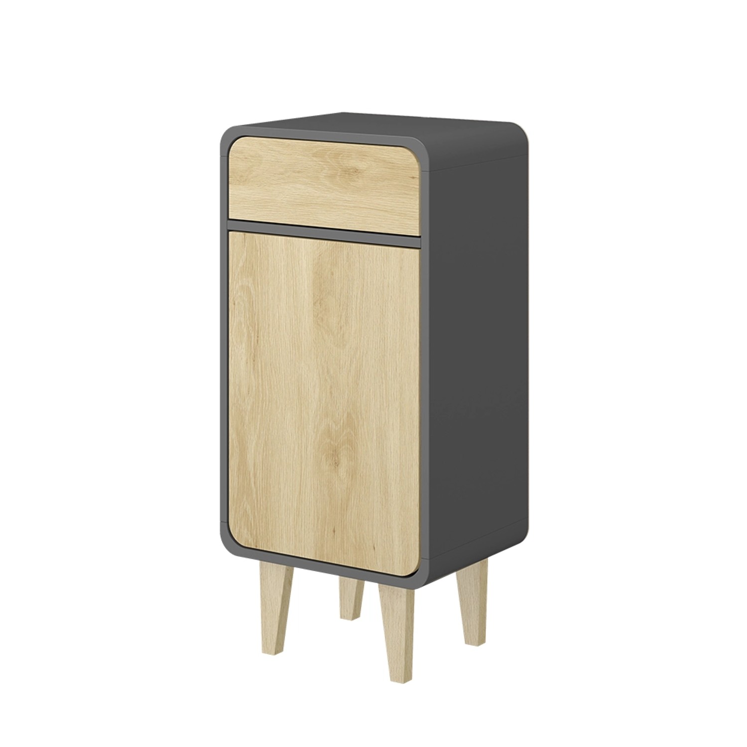 Vicco Midischrank Arla Anthrazit/Goldkraft Eiche 40 x 81 cm Vicco Midischrank Arla Anthrazit/Goldkraft Eiche 40 x 81 cm von Vicco
