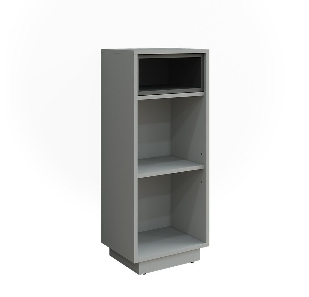 Vicco Midischrank Beatrice, Grau/Anthrazit, 38 x 93 cm mit 3 Fächern von Vicco