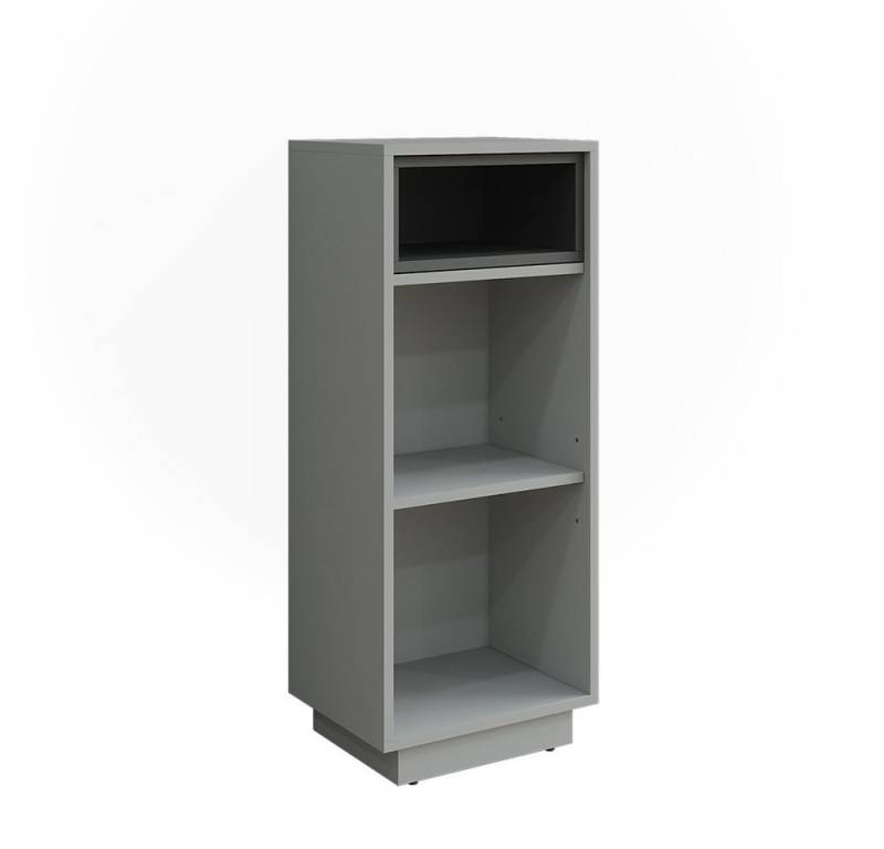 Vicco Midischrank Beatrice, Grau/Anthrazit, 38 x 93 cm mit 3 Fächern von Vicco