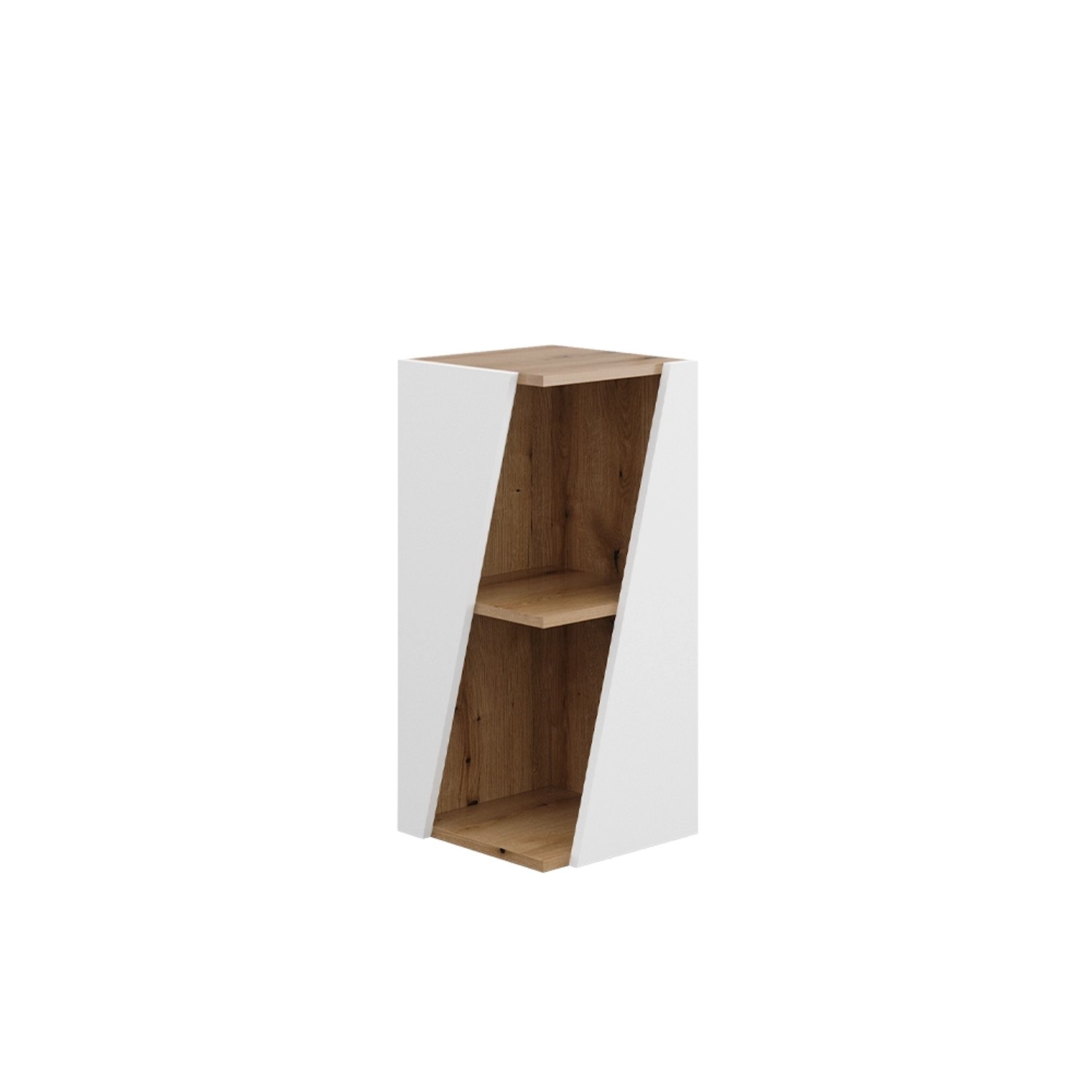 Vicco Midischrank Benno Weiß/Eiche 32 x 71 cm mit Offenen Ablagen Vicco Midischrank Benno Weiß/Eiche 32 x 71 cm mit Offenen Ablagen von Vicco