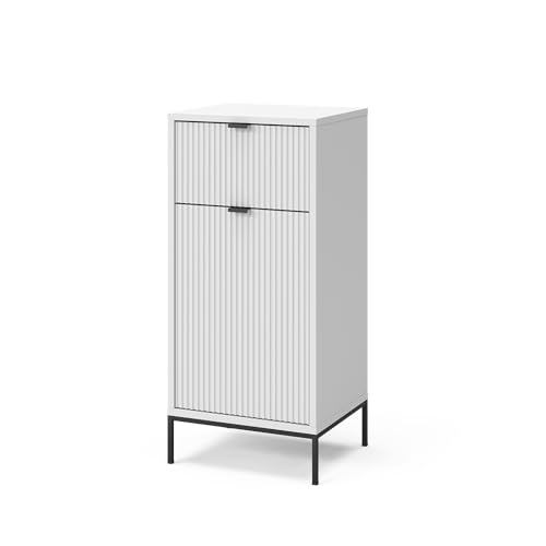 Vicco Badschrank Weiß Eliza 40x87x35 cm - Midischrank, Unterschrank- und Hängeschrank-Kombination von Vicco