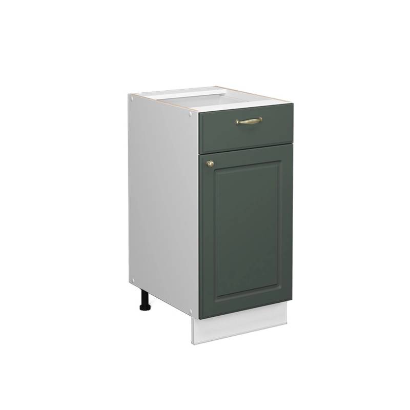 Vicco Midischrank Fame-Line Grün-Gold Landhaus/Weiß 40 x 82 cm ohne Arbeitsplatte von Vicco