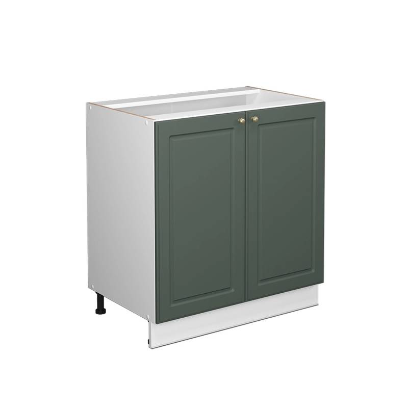 Vicco Midischrank Fame-Line Grün-Gold Landhaus/Weiß 80 x 82 cm mit Regal ohne Arbeitsplatte von Vicco