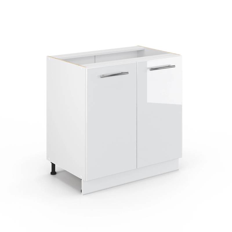 Vicco Midischrank Fame-Line Weiß Hochglanz/Weiß 80 x 82 cm mit Regal ohne Arbeitsplatte Vicco Midischrank Fame-Line Weiß Hochglanz/Weiß 80 x 82 cm mit Regal ohne Arbeitsplatte von Vicco