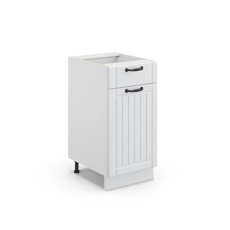 Vicco Midischrank Fame-Line Weiß Landhaus/Weiß 40 x 82 cm ohne Arbeitsplatte von Vicco
