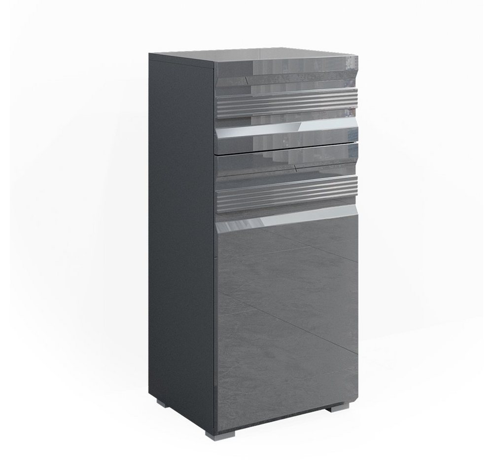 Vicco Midischrank Fredd, Anthrazit Hochglanz, 36 x 79 cm Vicco Midischrank Fredd, Anthrazit Hochglanz, 36 x 79 cm von Vicco
