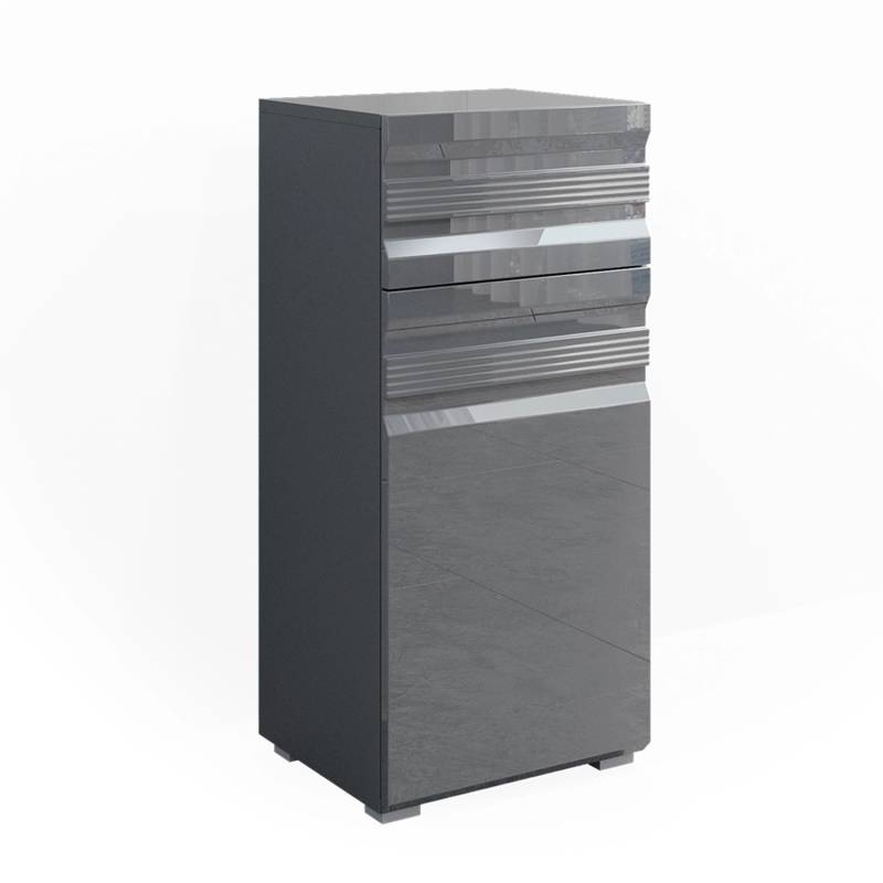 Vicco Midischrank Freddy Anthrazit Hochglanz 36 x 79 cm von Vicco
