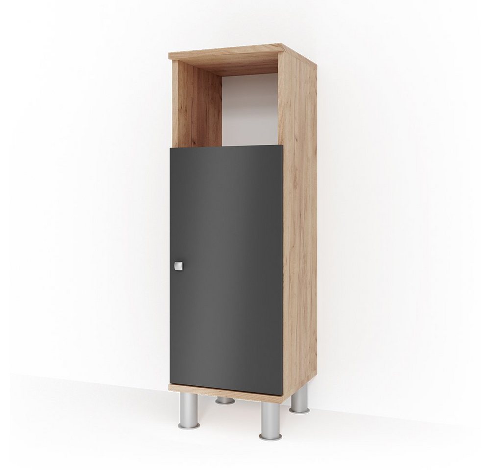 Vicco Midischrank Fynn, Anthrazit/Goldkraft Eiche, 30 x 95 cm Vicco Midischrank Fynn, Anthrazit/Goldkraft Eiche, 30 x 95 cm von Vicco