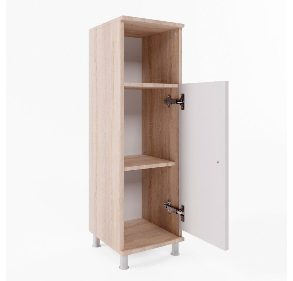 Vicco Midischrank Fynn, Weiß/Sonoma, 30 x 95 cm Drehbar Vicco Midischrank Fynn, Weiß/Sonoma, 30 x 95 cm Drehbar von Vicco