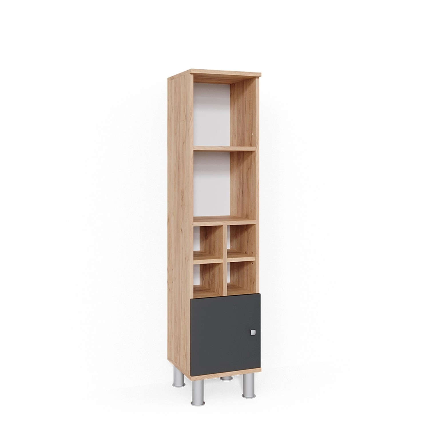 Vicco Midischrank Fynn Anthrazit/Goldkraft Eiche 30 x 131 cm Kleine Tür Vicco Midischrank Fynn Anthrazit/Goldkraft Eiche 30 x 131 cm Kleine Tür von Vicco