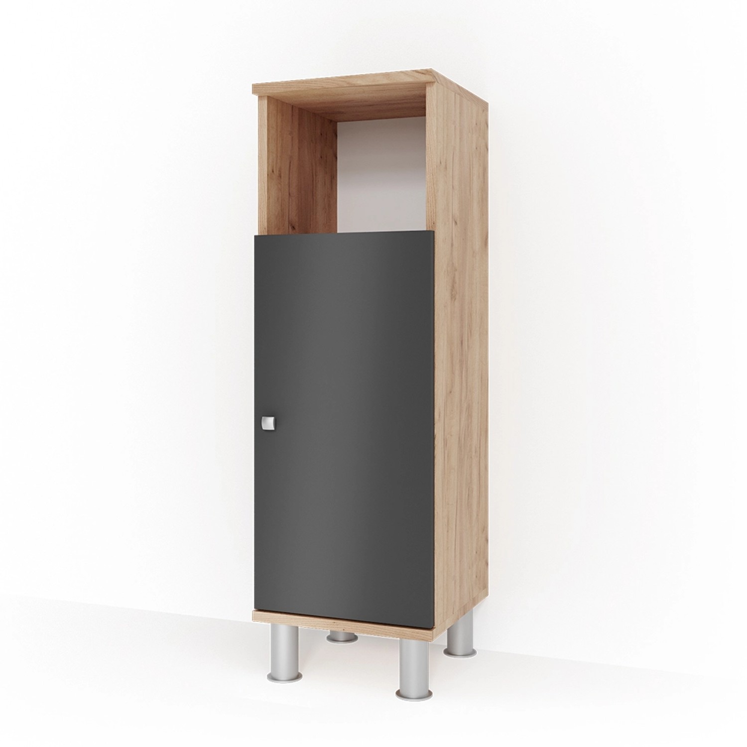 Vicco Midischrank Fynn Anthrazit/Goldkraft Eiche 30 x 95 cm Vicco Midischrank Fynn Anthrazit/Goldkraft Eiche 30 x 95 cm von Vicco