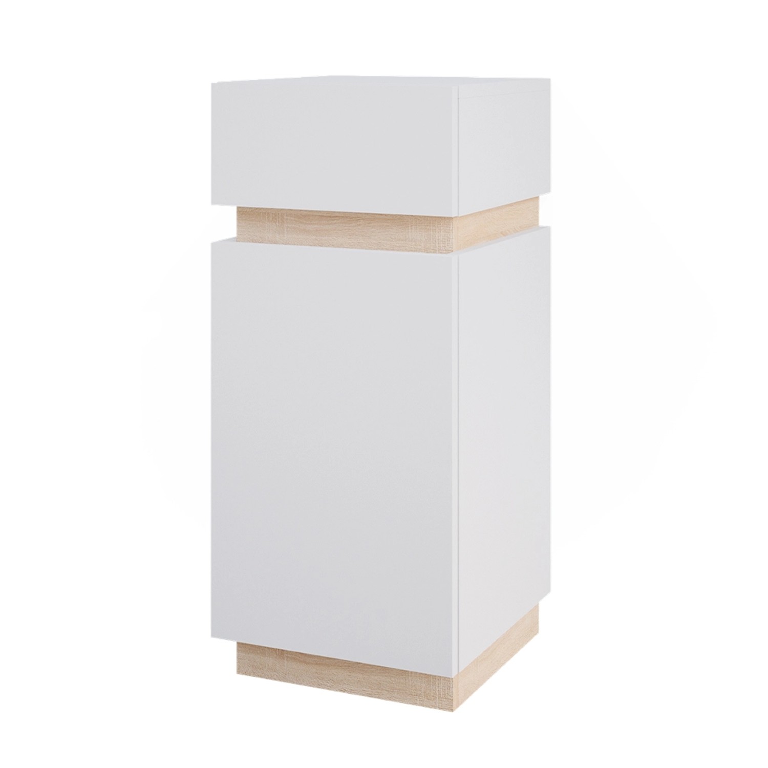 Vicco Midischrank Gloria Weiß/Sonoma 33 x 76 cm mit Tür und Schublade Vicco Midischrank Gloria Weiß/Sonoma 33 x 76 cm mit Tür und Schublade von Vicco