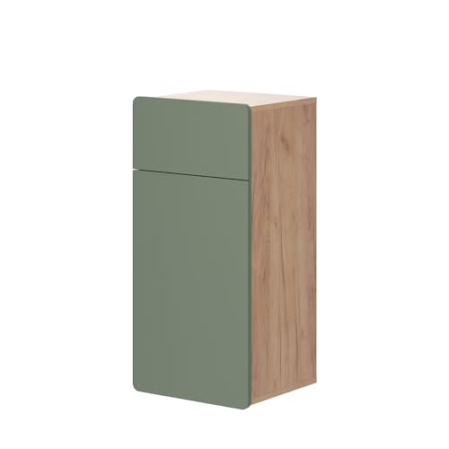 Vicco Midischrank Grün/Goldkraft Eiche Izan 37x77x33 cm - Die Badezimmermöbel, Zusätzlicher Stauraum für Handtücher, Pflegeprodukte & Deko Vicco Midischrank Grün/Goldkraft Eiche Izan 37x77x33 cm - Die Badezimmermöbel, Zusätzlicher Stauraum für Handtücher, Pflegeprodukte & Deko von Vicco