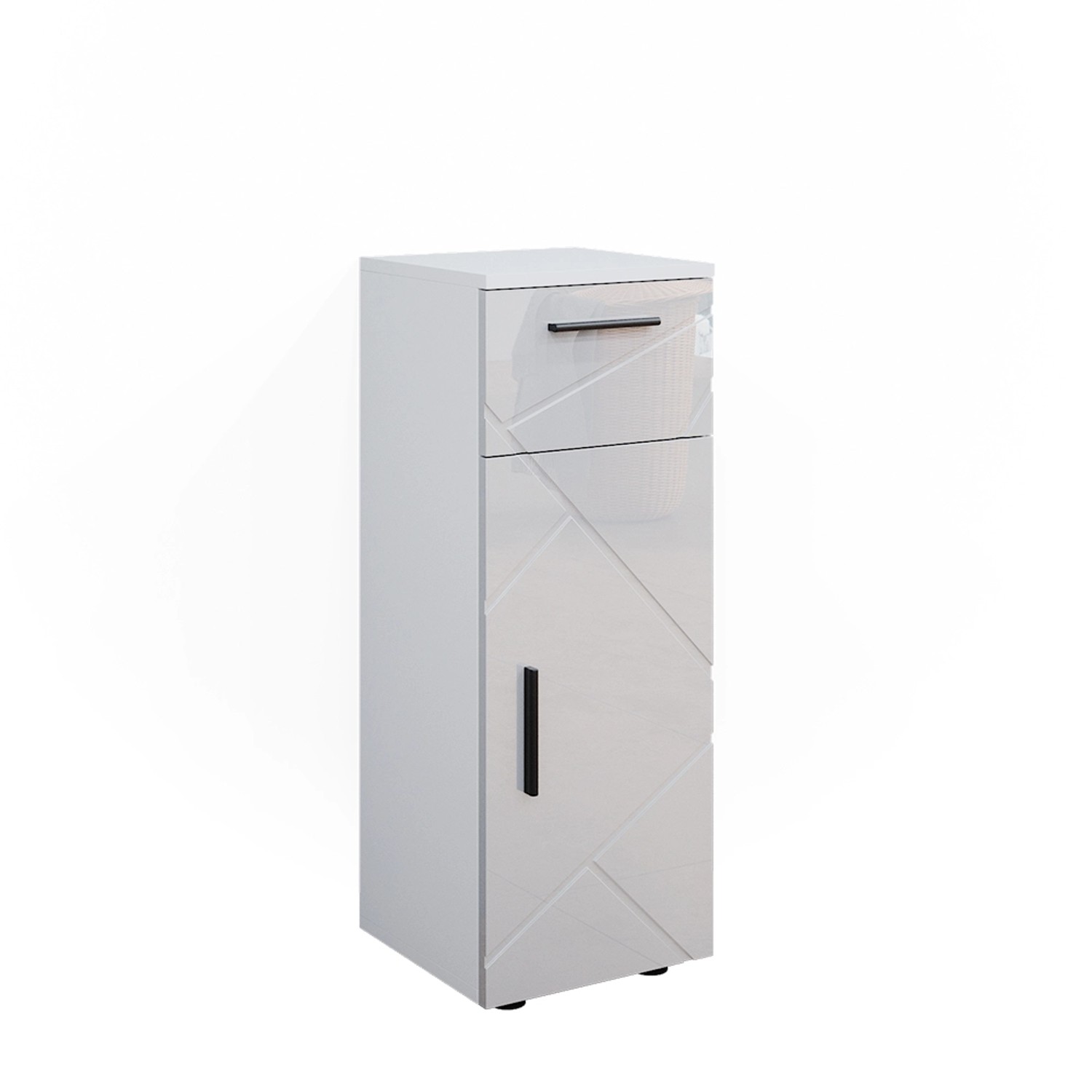 Vicco Midischrank Irma Weiß Hochglanz 30 x 81 cm Vicco Midischrank Irma Weiß Hochglanz 30 x 81 cm von Vicco