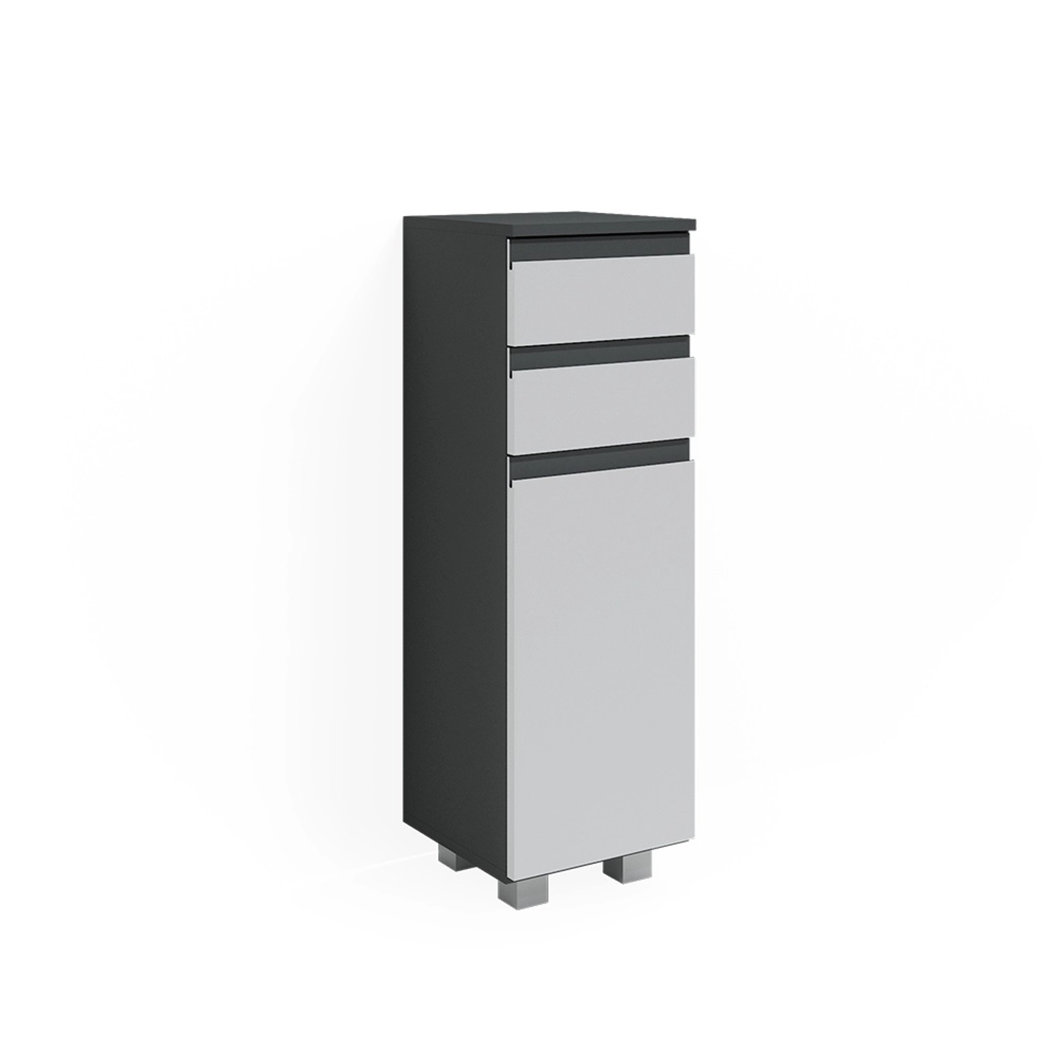Vicco Midischrank J-Shape Weiß/Anthrazit 30 x 95 cm Vicco Midischrank J-Shape Weiß/Anthrazit 30 x 95 cm von Vicco