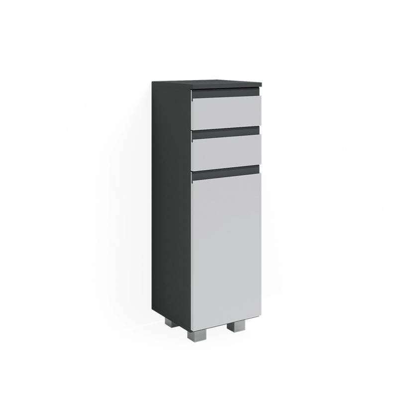 Vicco Midischrank J-Shape Weiß/Anthrazit 30 x 95 cm von Vicco