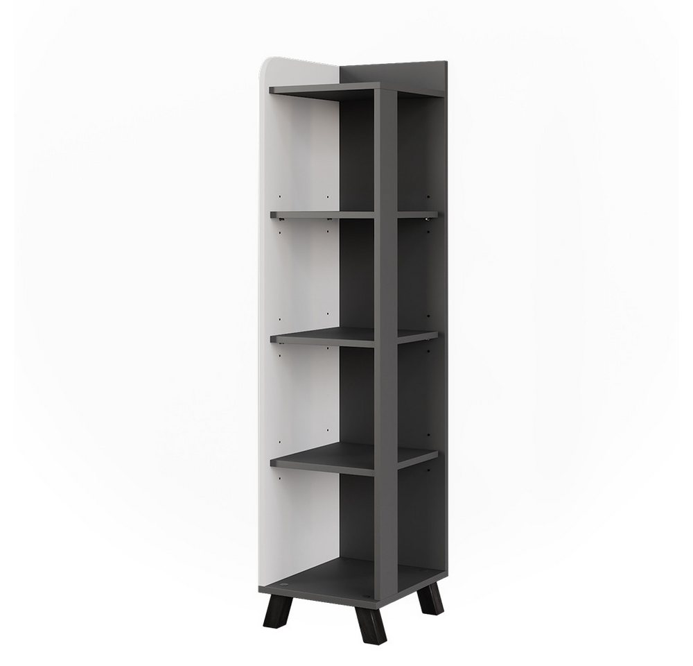 Vicco Midischrank Karen, Anthrazit/Weiß/Weiß, 30 x 128 cm mit Fächern Vicco Midischrank Karen, Anthrazit/Weiß/Weiß, 30 x 128 cm mit Fächern von Vicco