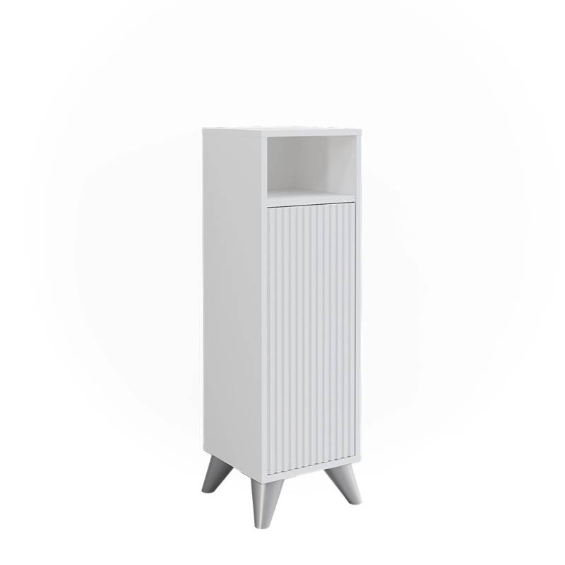 Vicco Midischrank Leano Weiß 30 x 97 cm mit Tür von Vicco