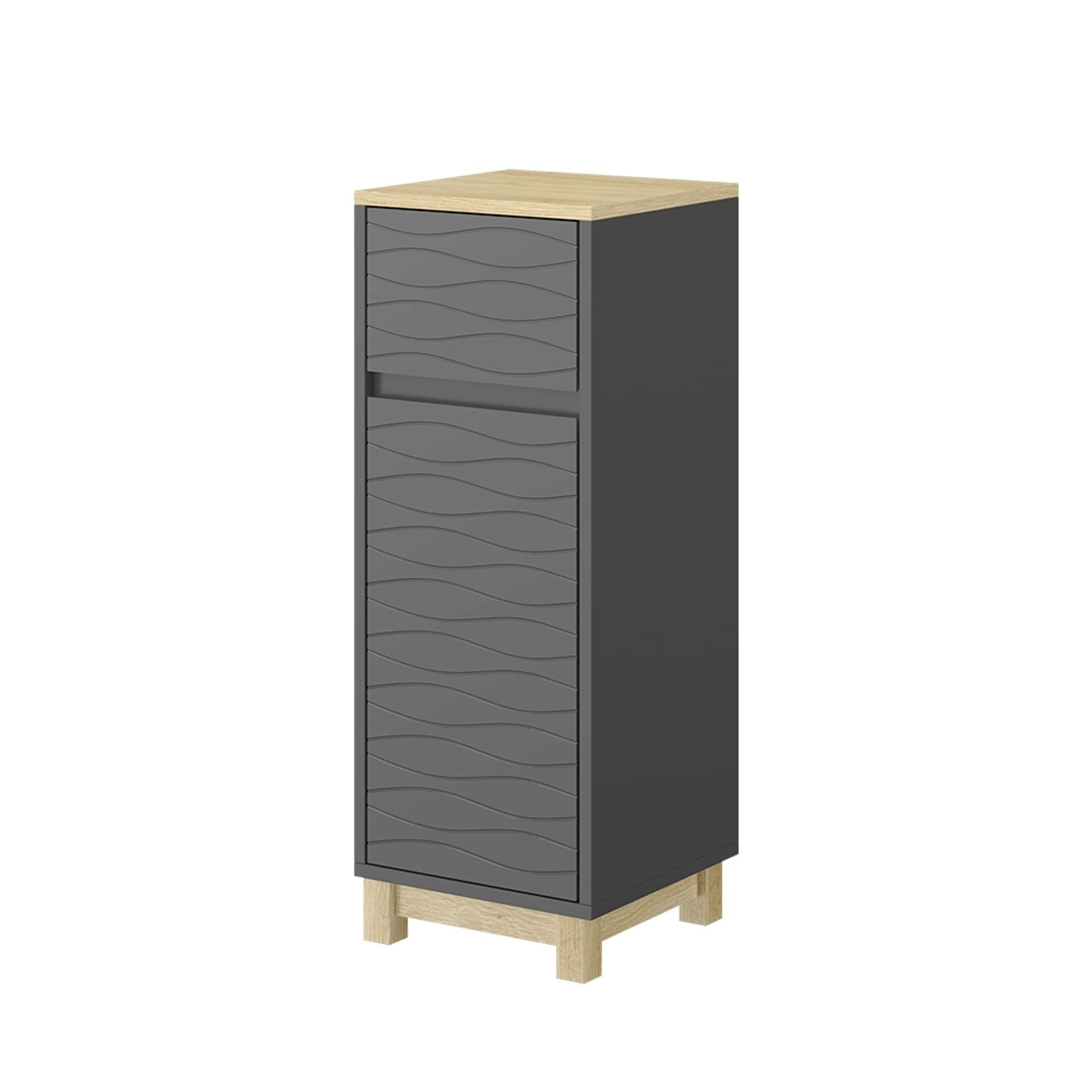 Vicco Midischrank Livia Anthrazit 30 x 80 cm mit Schublade Vicco Midischrank Livia Anthrazit 30 x 80 cm mit Schublade von Vicco