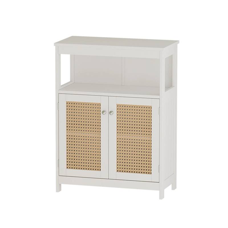 Vicco Midischrank Rosario Weiß 60 x 80 cm mit Türen und offenem Fach von Vicco